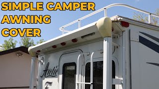 A simple and inexpensive rear awning cover for a Pickup Truck Camper or RV [upl. by Nanni176]