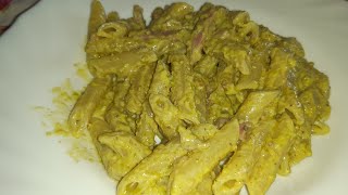 Pasta al pesto di pistacchio speck e panna [upl. by Licastro]