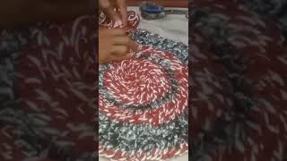 ROUND DOORMAT MAKING [upl. by Bennie93]