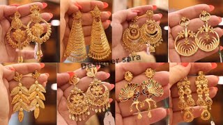 2022 beautiful gold earring design ll sonar kaner dul design ll [upl. by Stoll]