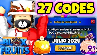 27 CODIGOS DE BLOX FRUITS CODES ROBLOX JULIO 2024 [upl. by Zephaniah]