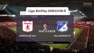 America de cali vs Millonarios Liga Betplay DIMAYORII 2024 Goleada de la Mechita [upl. by Nodearb]