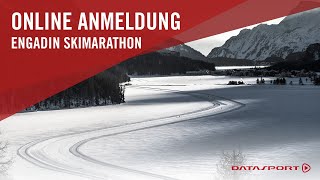 Wie melde ich mich online für den Engadin Ski Marathon an [upl. by Wylie]