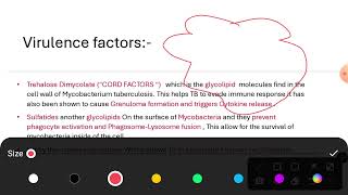 Mycobacterium tuberculosis virulence factors explained [upl. by Ardisj902]