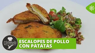 Cómetelo  Escalopes de pollo con patatas [upl. by Kaitlin]