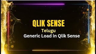 Qlik Sense interview Questions in Telugu  Generic load in Qlik Sense [upl. by Ahsenyt]