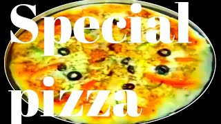 Special PizzaSpecial Pizza made in urdupizazz recipe pizazz recipe without oven pizza [upl. by Romelda]