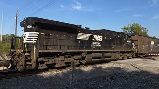 Norfolk Southern Manifest Train MID DPU Augusta Ga [upl. by Nabal]