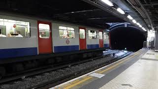 London Underground District Line D stock train leaves London Victoria [upl. by Ardnaeel]