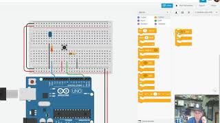 how to use pushbutton with arduino UNO in tinkercad  push button in tinkercad [upl. by Schargel]