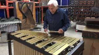 Emil Richards tries out vibes at LA Percussion Rentals [upl. by Calley]