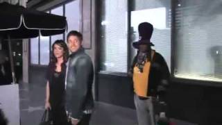 Jensen and Danneel leaving Katsuya in Hollywood April 22 2010 [upl. by Naruq]