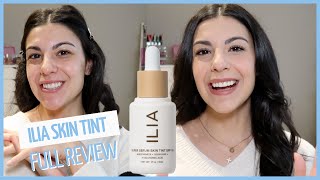 Ilia Super Serum Skin Tint SPF 40 Foundation Review and Demo [upl. by Tia]