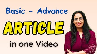 Article in 2 Hours  Basic English Grammar in Hindi  English With Rani Maam [upl. by Lennahs]