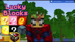 Empezando a crear la base  Minecraft pero con Lucky Blocks 2 6 minecraft [upl. by Hattie306]