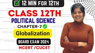 Ch7 Globalisation 12th Political Science NCERT  Studyship with Krati 2 [upl. by Anawit]