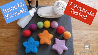 NEEDLE FELTING A SMOOTH FINISH  How To Get Fuzz Free  7 Methods  Needle Felting Tips amp Advice [upl. by Rochella]