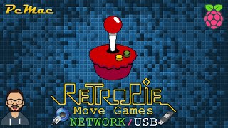 RetroPie Move Game Roms USBNetwork [upl. by Thurlow832]