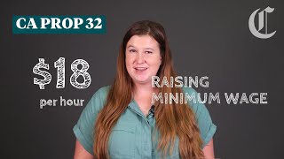 California Prop 32 Raising minimum wage  Election 2024 [upl. by Aeila]