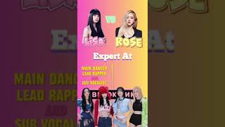 Black pink Lisa vs rose blike blackpink [upl. by Beaufert]