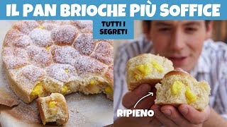 DANUBIO DI PAN BRIOCHE SOFFICISSIMO ripieno di crema e mele  la ricetta perfetta  Davide Zambelli [upl. by Kerge]