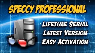 📥 Speccy Professional v132  Complete info about our system  temps and more [upl. by Charbonnier]