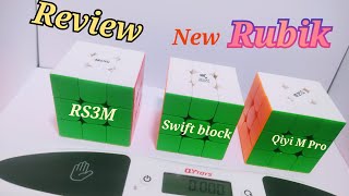 Unboxing review 3 cube Qiyi M Pro Swift Block RS3m 2020 and Qiyi timer bluetooth [upl. by Jamie653]