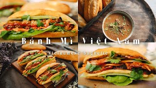 34 Making Bánh Mì  Vietnamese Baguette from scratch  My 5 Ways to Eat Banh Mi [upl. by Tawney]