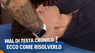 Come risolvere il mal di testa cronico con losteopatia Diretta su Telenorba [upl. by Learrsi]