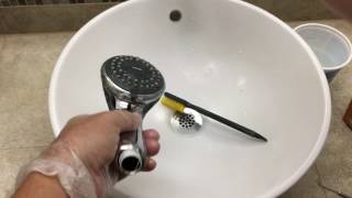 How To Clean and Maintain A Handheld Shower Head [upl. by Azzil485]