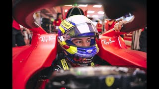 Oliver Bearman debuts in Scuderia Ferrari F1 Car [upl. by Ytsirhc583]