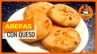 😃 Cómo Hacer AREPAS con QUESO 🔥  RECETA CASERA [upl. by Anirpas]