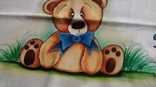 PINTANDO URSO EM FRALDAS COM ARTES DA JU BABY  AULAS GRÁTIS [upl. by Sorvats745]