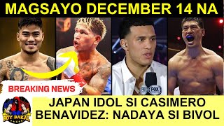 Magsayo Babalik December 14 Na  Japan Nakatutok Kay Casimero  Benavidez Nadaya Si Bivol [upl. by Maddeu]