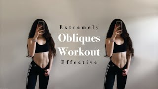 10 MIN Obliques Workout  extremely effective [upl. by Yelsgnik]