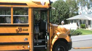 Jasons first day of kindergarten  Bus pickup [upl. by Hollington575]