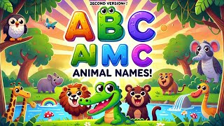 Discover ABC Animals Fun and Easy Alphabet Learning Kids Song Learn alphabet with different Animal [upl. by O'Rourke450]