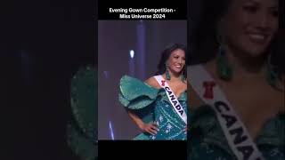 Miss Canada Evening Gown  Miss Universe 2024 missuniverse missuniverse2024 [upl. by Atrahc]