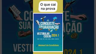 Matéria da Prova Vestibular CEDERJ 20241 vestibular2024 graduaçãoead universidadepública cederj [upl. by O'Callaghan]