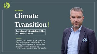 Webinar  Introduktion til Climate Transition Bonds 🌱 [upl. by Oiratno]