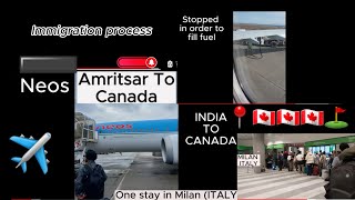 Neos Airline  Amritsar To Toronto  Canada All steps explained [upl. by Gujral]