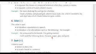 Class 8th English Grammar Ch 22 Punctuation and capital letter [upl. by Leilani]