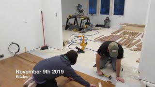 Red Oak Hardwood Flooring Installation [upl. by Dupin288]