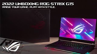 Unboxing the ROG Strix G15 2022  ROG [upl. by Atilol]