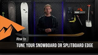 How to tune your snowboard or splitboard edge basic  Snowcountry [upl. by Evelyn]