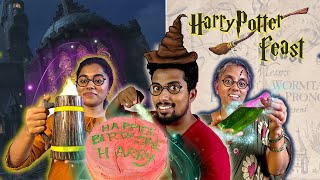 We tried Famous HARRY POTTER food🧹🍗🍰 Butter Beer [upl. by Hardigg]