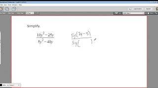 Simplifying a ratio of polynomials using GCF factoring [upl. by Esetal375]