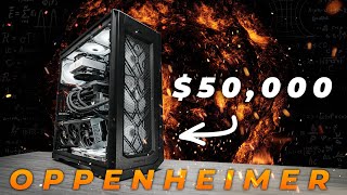 REVEALED 👉 Worlds MOST POWERFUL Creator PC  AMD 5995wx  3x RTX 4090 Workstation OPPENHEIMER PC [upl. by Perrine]