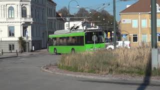 LANDSKRONA TROLLEYBUS 15TH OCT 2018 [upl. by Ramad217]