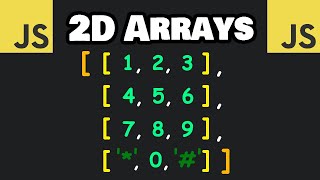 Learn 2D ARRAYS in JavaScript in 6 minutes ⬜ [upl. by Dyson]